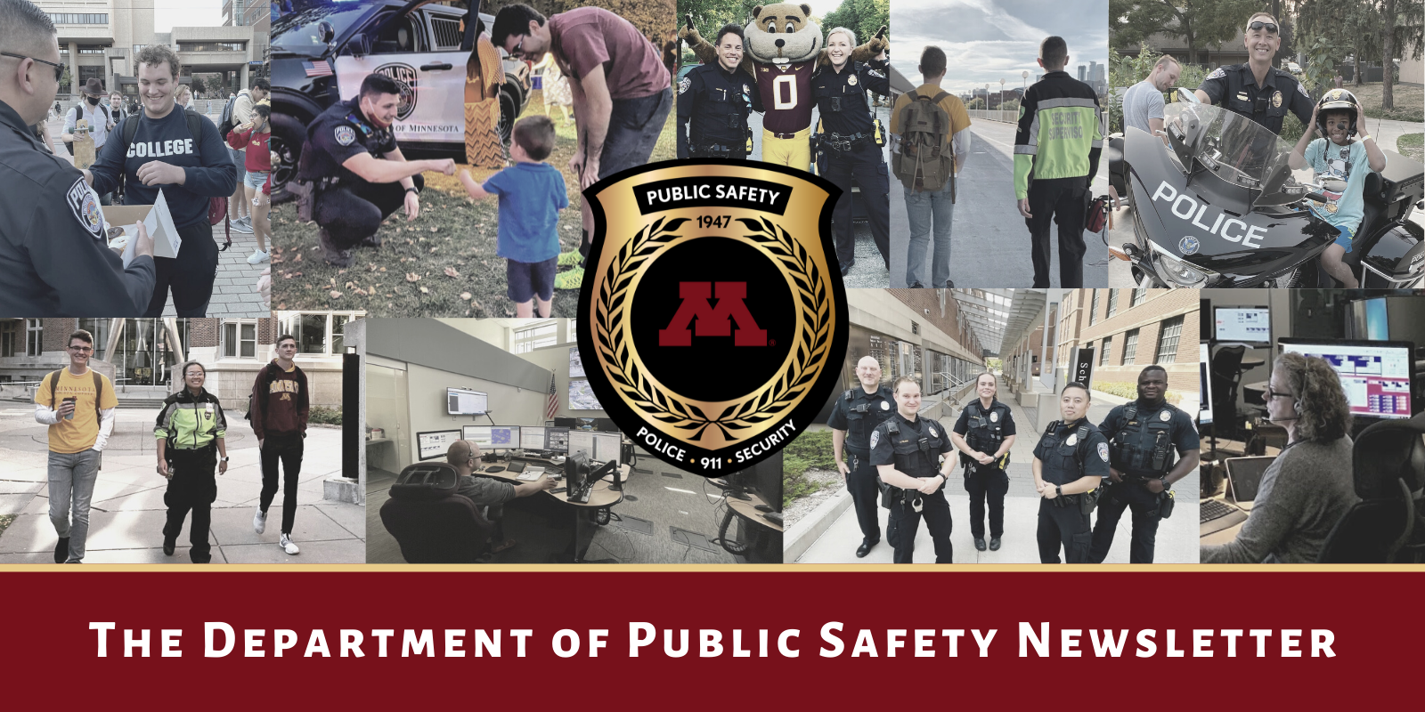 Pictures of public safety employees.