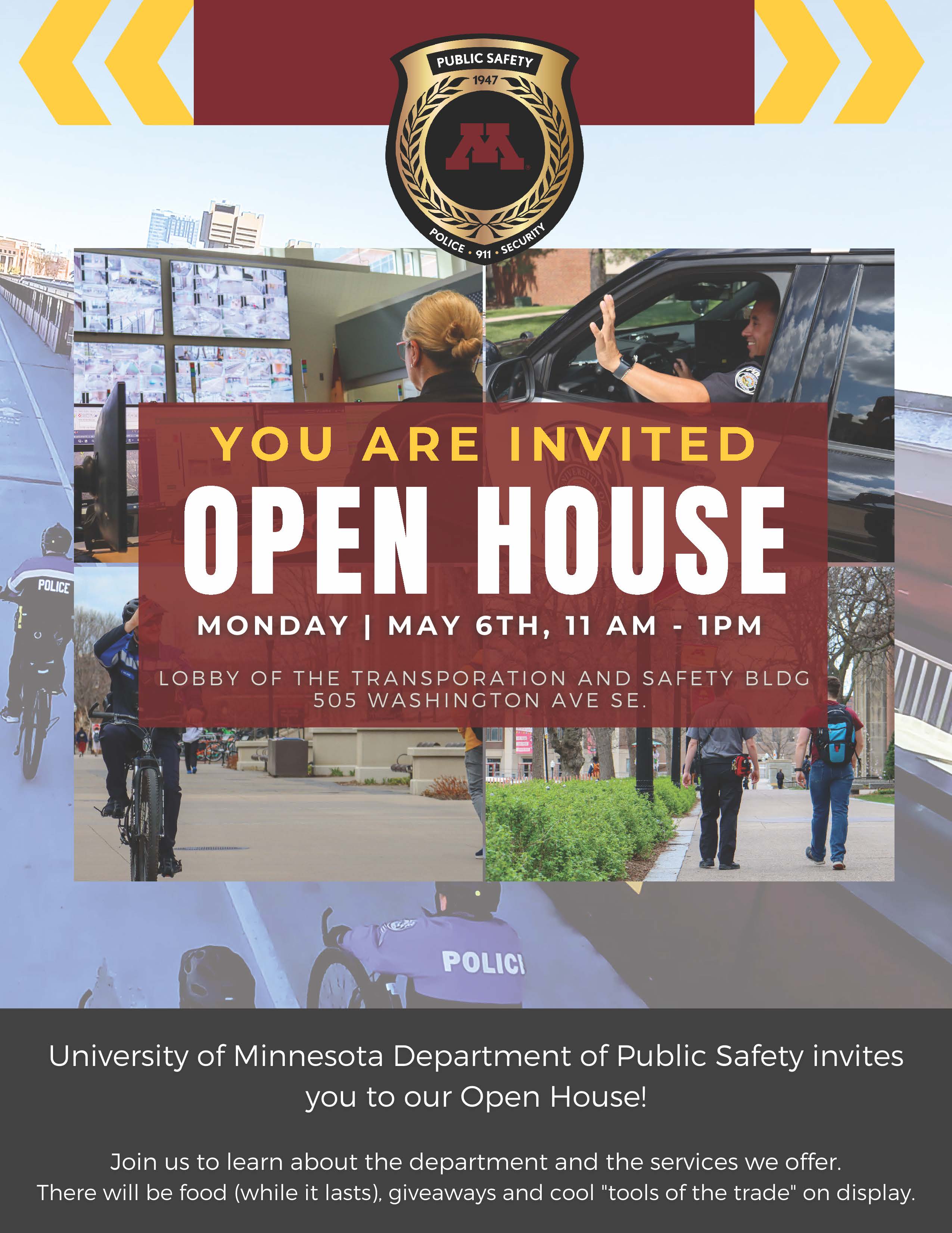 DPS Open House on Monday, May 6 from 11 am to 1 pm