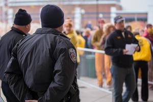 Officers at stadium
